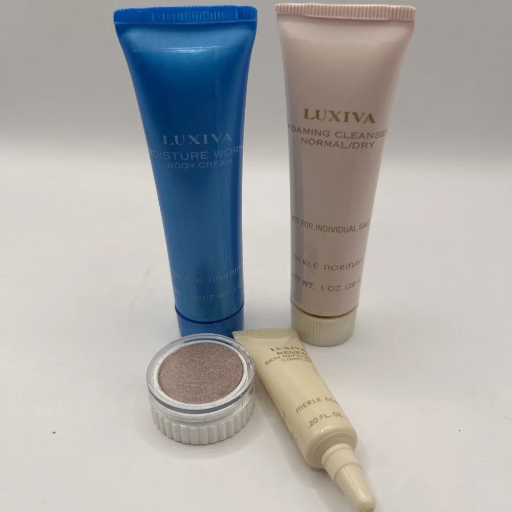 Merle Norman Luxiva Sample Lot - Possibly Used - Sun Beam Body Cream Renew Foam